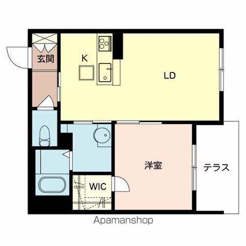 シャーメゾン泉佐野(1LDK/1階)の間取り写真