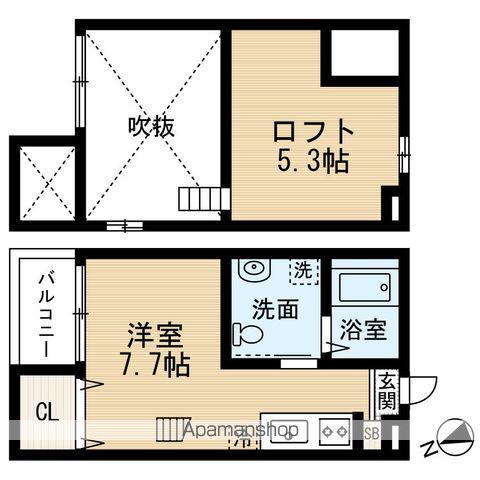 AMOLIR(ワンルーム/1階)の間取り写真