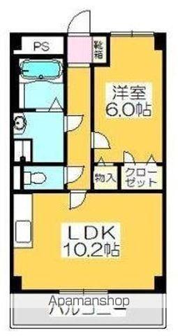 PEACE HOUSE MⅢ(1LDK/6階)の間取り写真