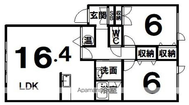 SWEETHOME2(2LDK/2階)の間取り写真