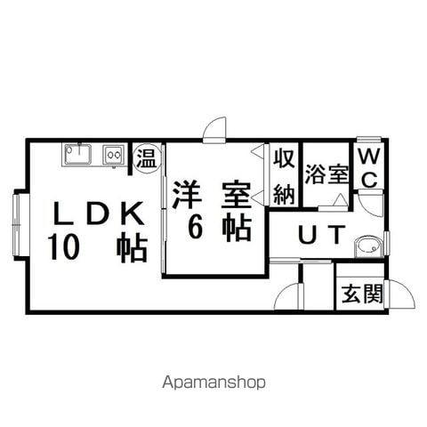 メゾンドラチーヌ(1LDK/2階)の間取り写真