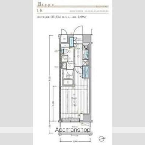 MAXIV墨田八広(1K/6階)の間取り写真