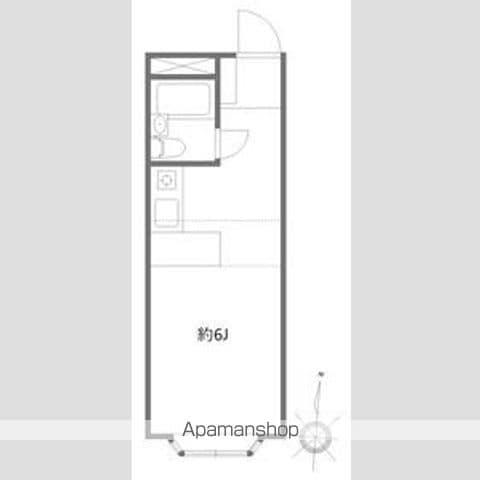 ベルピア北松戸第3-1(ワンルーム/2階)の間取り写真