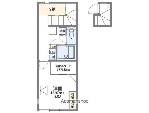 レオパレス高宮 K2(1K/2階)の間取り写真