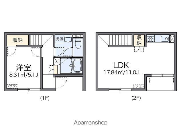 レオネクストメゾン米原(1LDK/1階)の間取り写真