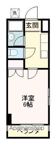 しばさきハイツ(1K/1階)の間取り写真