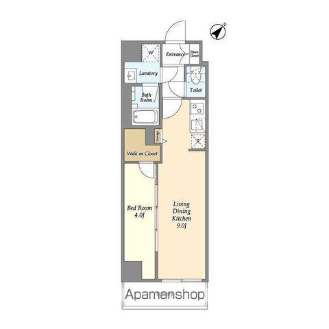 グランカーサ西葛西(1LDK/5階)の間取り写真
