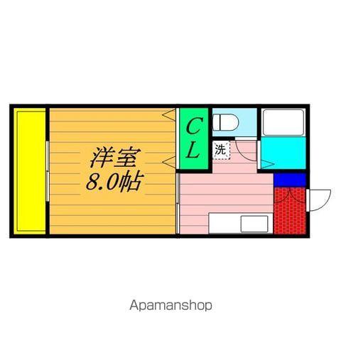 コーポ川島第五(1K/3階)の間取り写真