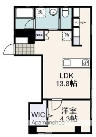 GRD BLD(1LDK/3階)の間取り写真