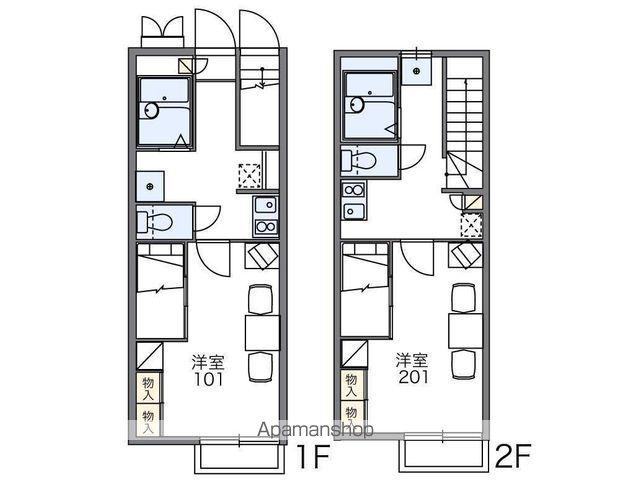 レオパレスMERVEILLE(1K/2階)の間取り写真