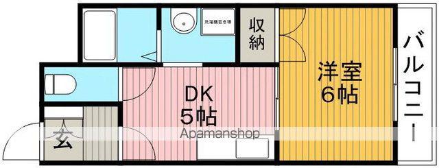 メゾンビバーチェ(1DK/1階)の間取り写真