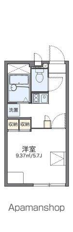 レオパレスパストラル(1K/1階)の間取り写真