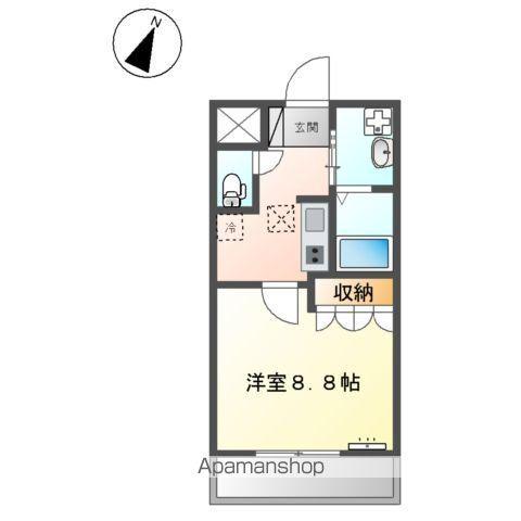 サンガーデン(1K/1階)の間取り写真