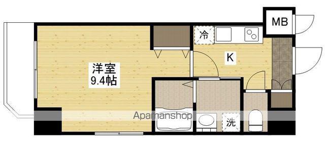 KYOWA RESIDENCE KOAMI(1K/3階)の間取り写真