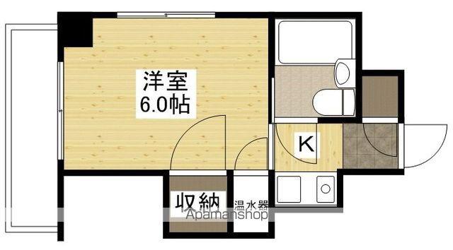 アルテミス安芸(1K/4階)の間取り写真