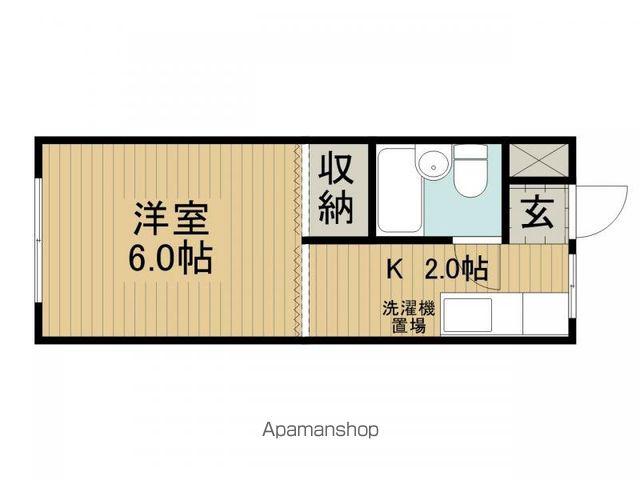 サカモトコーポ(1K/2階)の間取り写真