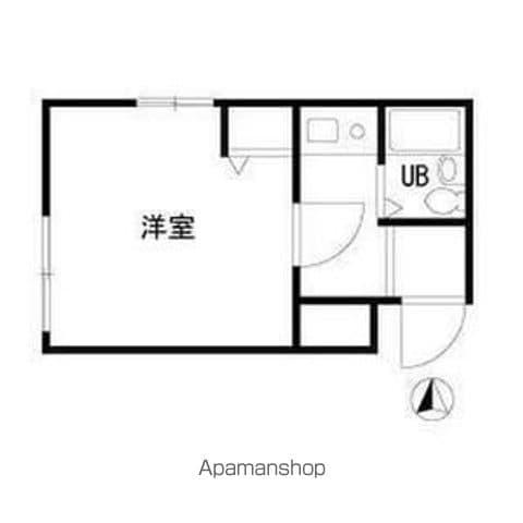 ラヴニール南常盤台(1K/2階)の間取り写真