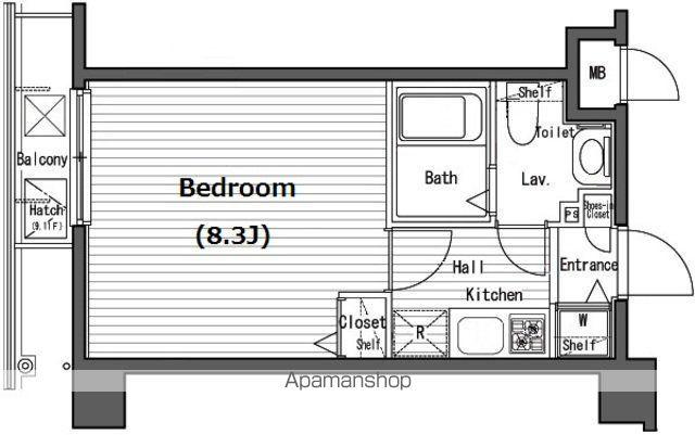ガラ・シティ横浜西口 8階階 間取り