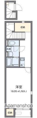 レオネクストからん(1K/2階)の間取り写真