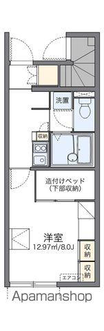 レオパレスカルミア住吉 A(1K/1階)の間取り写真