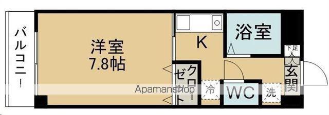 ニートプレイス(1K/4階)の間取り写真