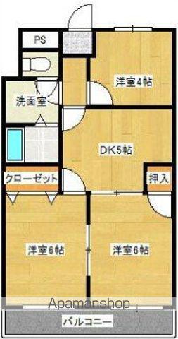 KSマンション(3DK/4階)の間取り写真
