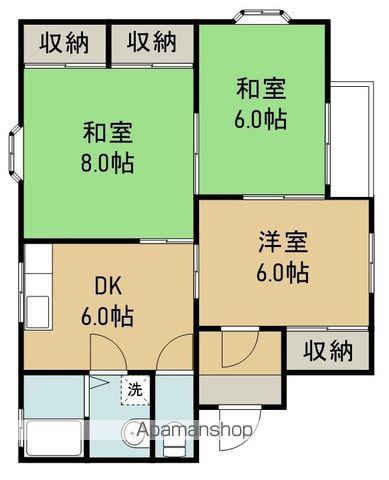 ニューコーポ相原(3DK/2階)の間取り写真