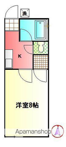望栄荘(1K/1階)の間取り写真