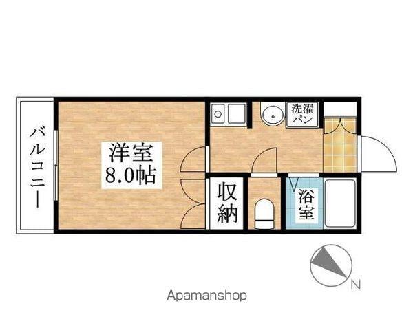 クレセントコート・エスプリ(1K/1階)の間取り写真