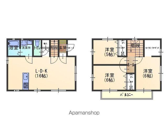 陸羽東線 陸前谷地駅 徒歩33分 2階建 築1年(3LDK)の間取り写真