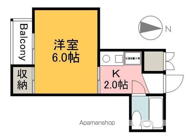 キャッツアイ本川(1K/4階)の間取り写真
