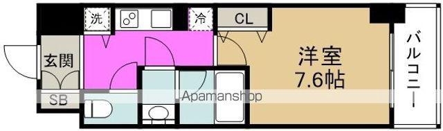 ミラージュパレス大阪ドームPROSPER(1K/12階)の間取り写真