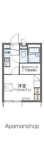 レオパレス南天(1K/1階)の間取り写真