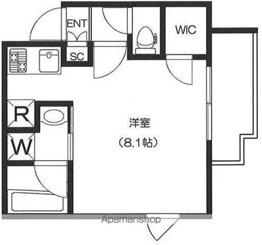 アジールコート東高円寺(1K/1階)の間取り写真