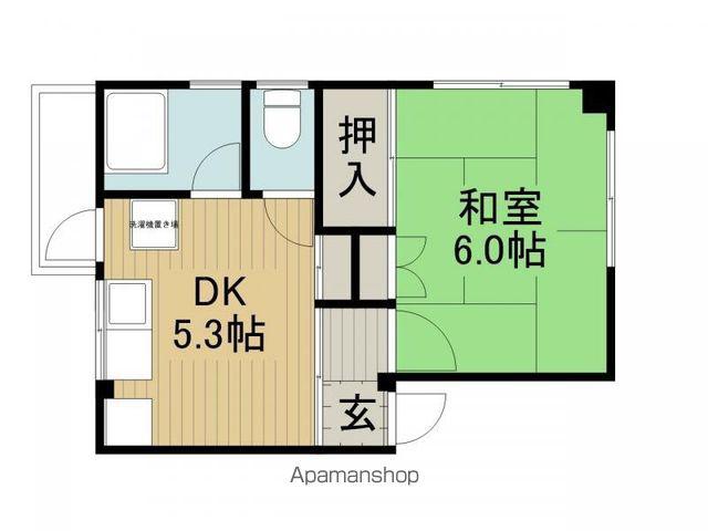 コーポ布や(1DK/2階)の間取り写真