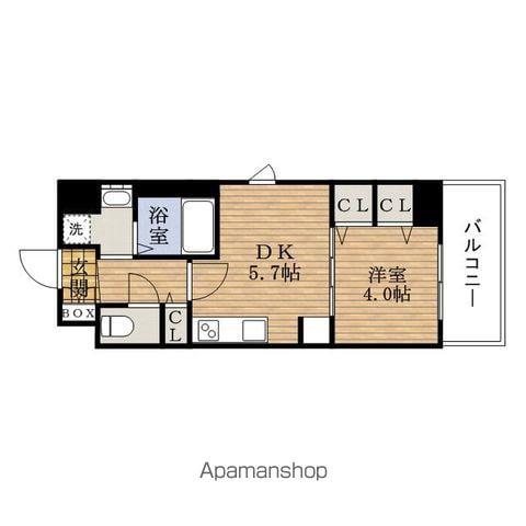 VILLA RIVIERE(1DK/9階)の間取り写真