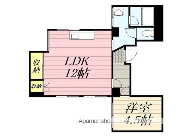 リルブランシュ(1LDK/5階)の間取り写真