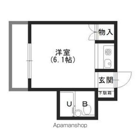 プレアール山之内Ⅱ(ワンルーム/5階)の間取り写真