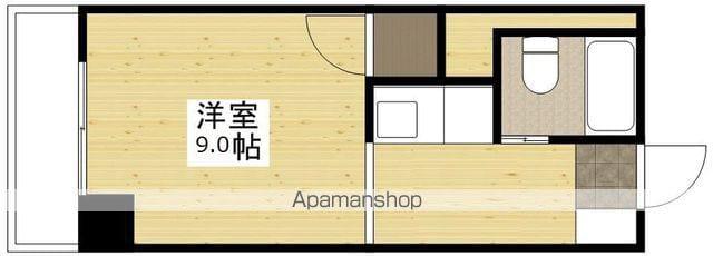 土井ビル(ワンルーム/2階)の間取り写真