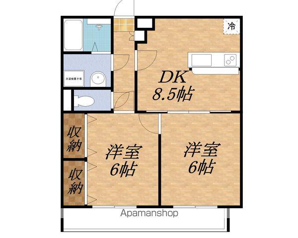 セレクトⅢ(2DK/3階)の間取り写真