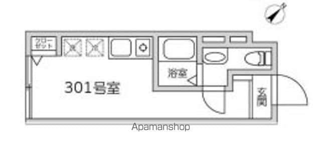 リヴェール弐番館(1K/3階)の間取り写真