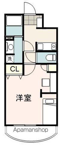 アーバンハイツ横田(1K/4階)の間取り写真