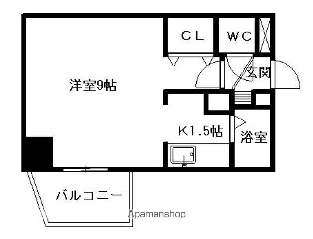 ハイコート文京台イースト(1K/1階)の間取り写真