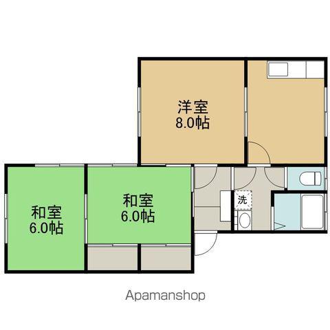 ハイツ石川NO1(3DK/2階)の間取り写真