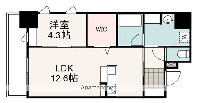 ATLUSIA(1LDK/4階)の間取り写真