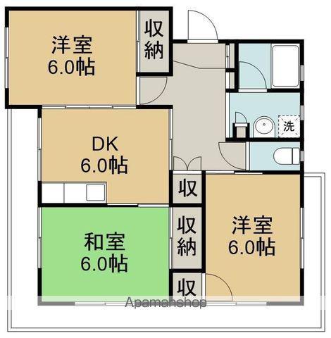 メゾンド三軒橋(3DK/3階)の間取り写真