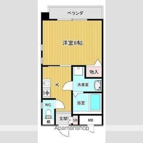 ラディウスⅡ(1K/2階)の間取り写真