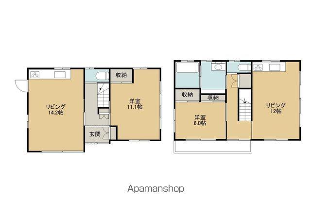福島県郡山市 2階建 築16年(3LDK)の間取り写真