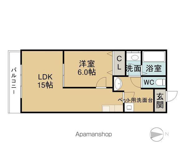 シルクフォルム(1LDK/2階)の間取り写真