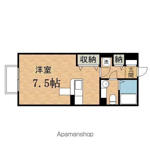 ハーモニーひの(ワンルーム/2階)の間取り写真